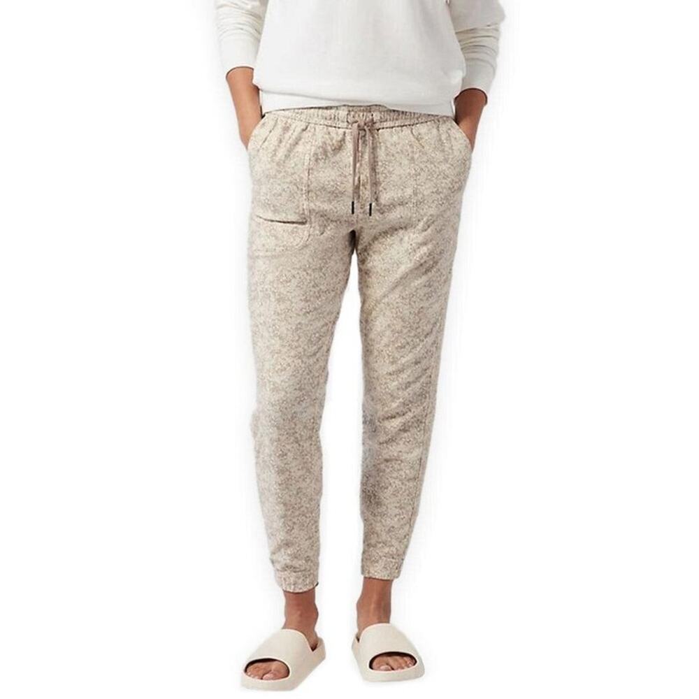 Athleta Cream Pebbles Texture Abalon Farallon Jogger Athletic Women Pants XS